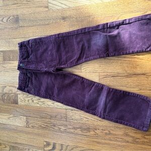 Janie and Jack Plum Corduroy Trousers